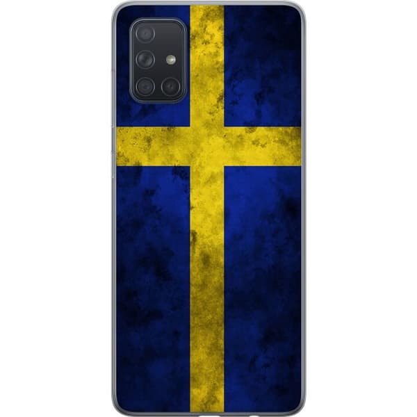 Kompatibelt Mobildeksel til Samsung Galaxy A71 Sverige Flag