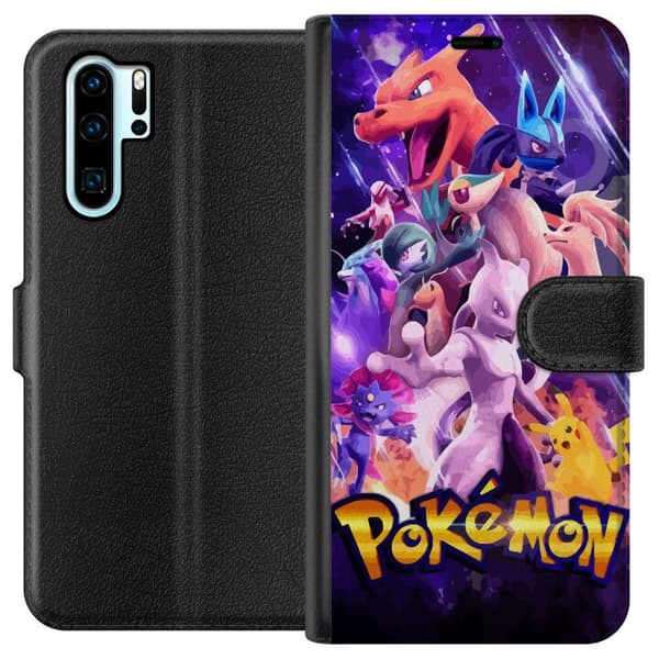 Kompatibel Tegnebogsetui til Huawei P30 Pro Pokémon