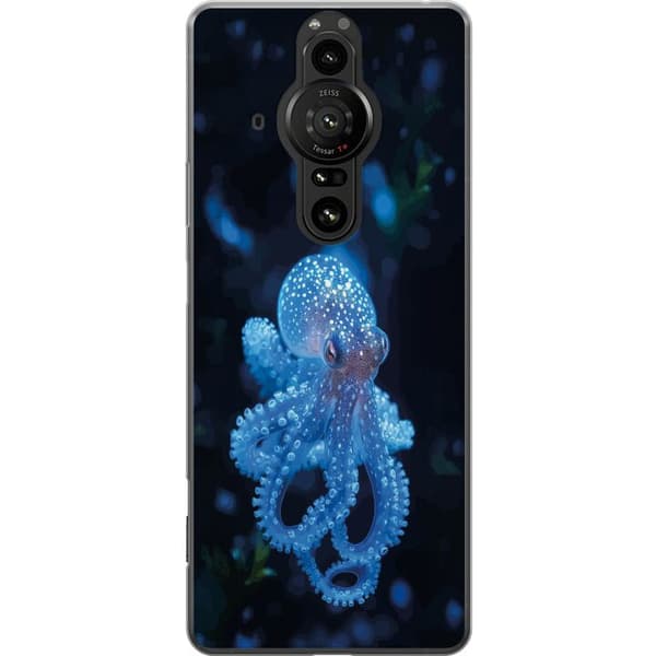 Kompatibelt Mobildeksel til Sony Xperia Pro-I Nærbilde av blå blekksprut