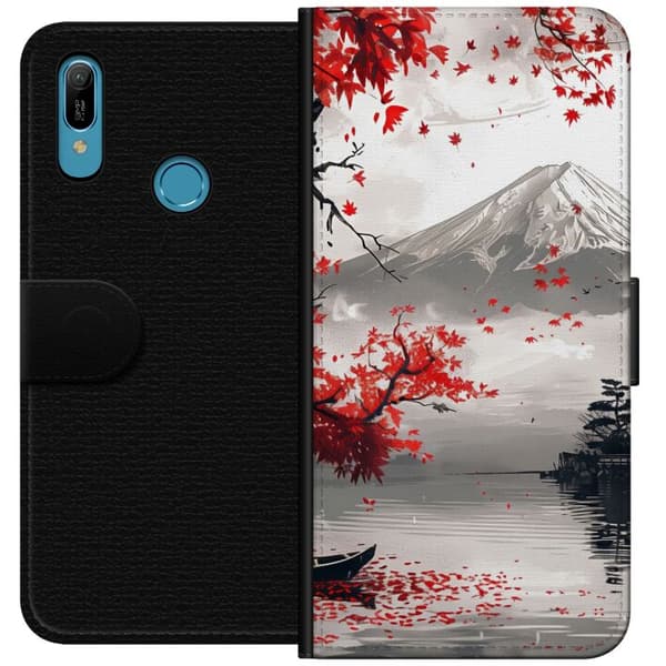 Kompatibel Tegnebogsetui til Huawei Y6 (2019) Tokyos efterår