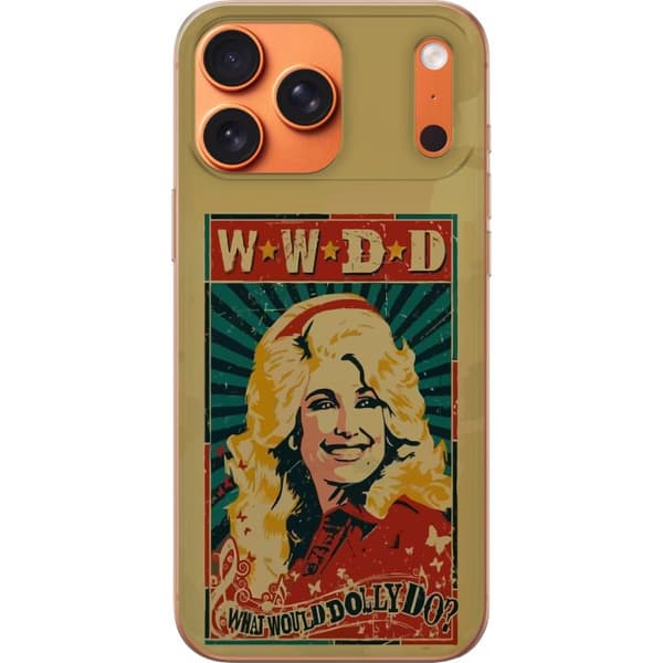 Kompatibelt Mobildeksel til Apple iPhone 17 Pro Max Dolly Parton retro westernposter