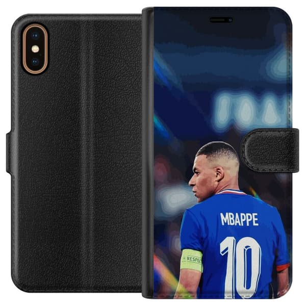 Kompatibel Tegnebogsetui til Apple iPhone X Kylian Mbappé Frankrike