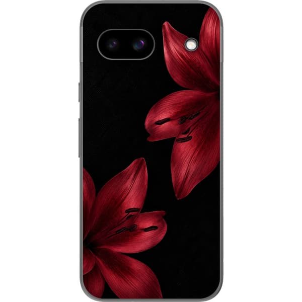 Kompatibelt Mobilskal till Google Pixel 8a Red Lily Noir
