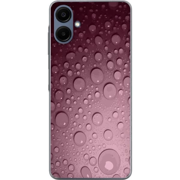 Kompatibelt Mobilskal till Samsung Galaxy A06 Rosa vattendroppar