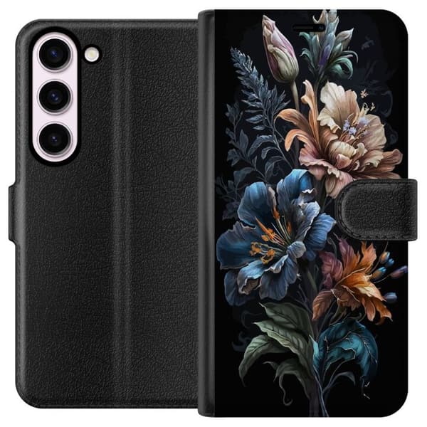 Kompatibelt Lommeboketui til Samsung Galaxy S23 Blomster