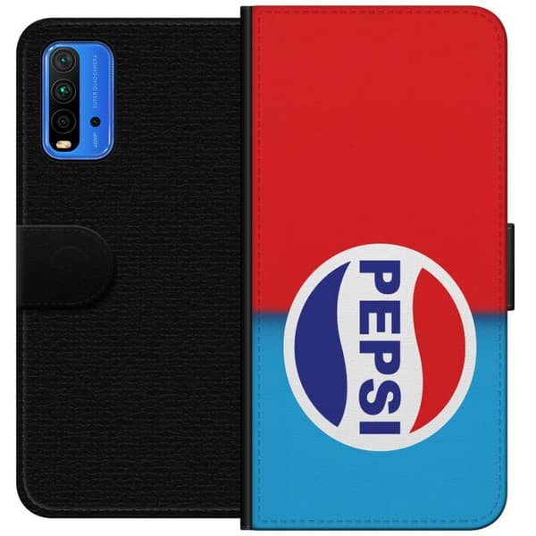 Kompatibel Tegnebogsetui til Xiaomi Redmi Note 9 4G Ikonisk Pepsi-design