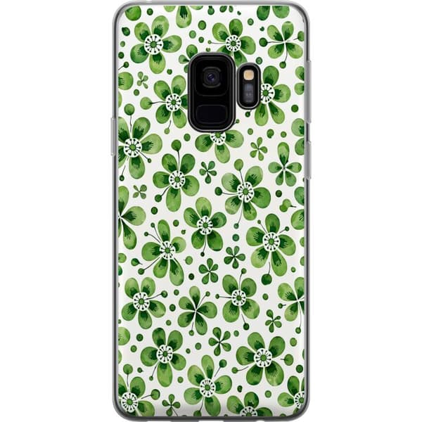 Kompatibel Mobilcover til Samsung Galaxy S9 Azurblå flora