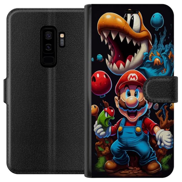 Kompatibelt Plånboksfodral till Samsung Galaxy S9+ Mario och vänner