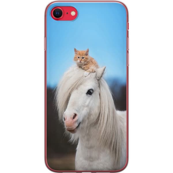 Kompatibel Mobilcover til Apple iPhone SE (2020) Hest & Kat