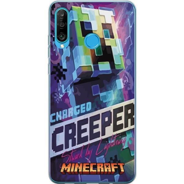 Kompatibelt Mobilskal till Huawei P30 lite Minecraft