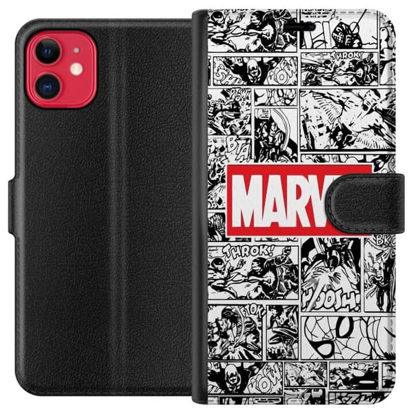 Kompatibel Tegnebogsetui til Apple iPhone 11 Marvel