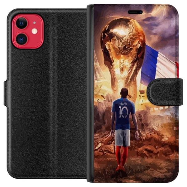 Kompatibel Tegnebogsetui til Apple iPhone 11 Kylian Mbappé