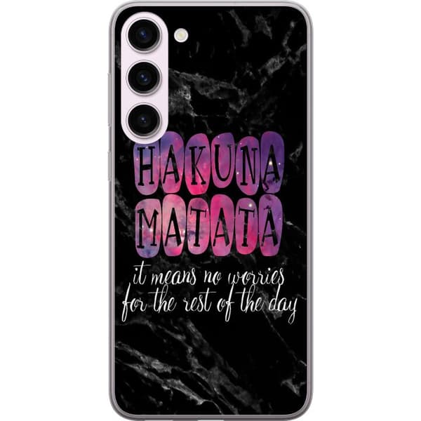 Kompatibelt Mobilskal till Samsung Galaxy S23+ Hakuna Matata