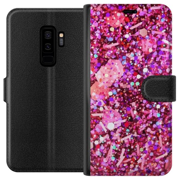 Yhteensopiva Lompakkokotelo Samsung Galaxy S9+ Kimaltelee