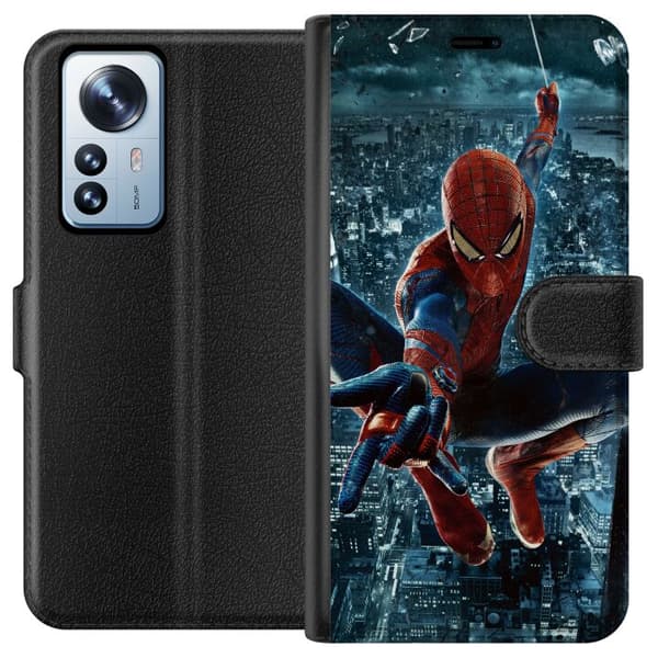 Kompatibelt Plånboksfodral till Xiaomi 12 Pro Spiderman