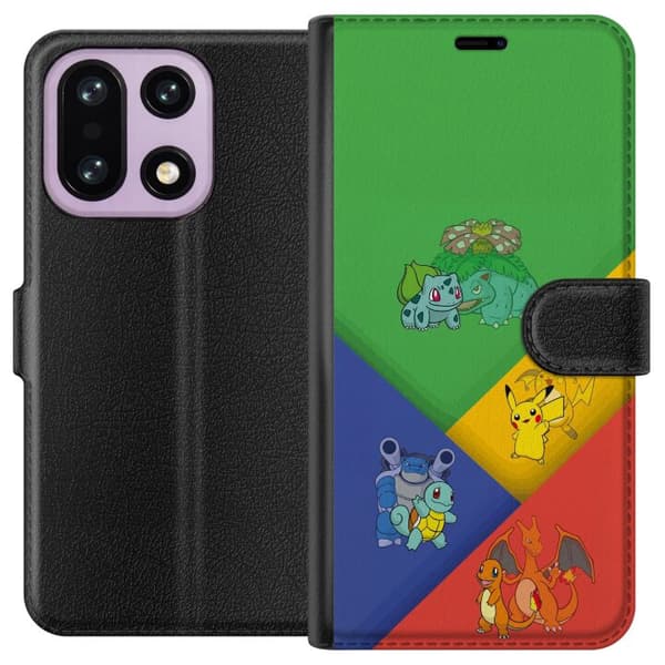 Kompatibel Tegnebogsetui til OnePlus 15 med klassiske første udviklinger og farvetema