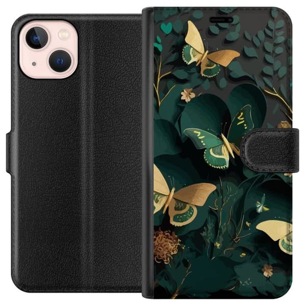 Kompatibelt Plånboksfodral till Apple iPhone 13 mini Fjärilar