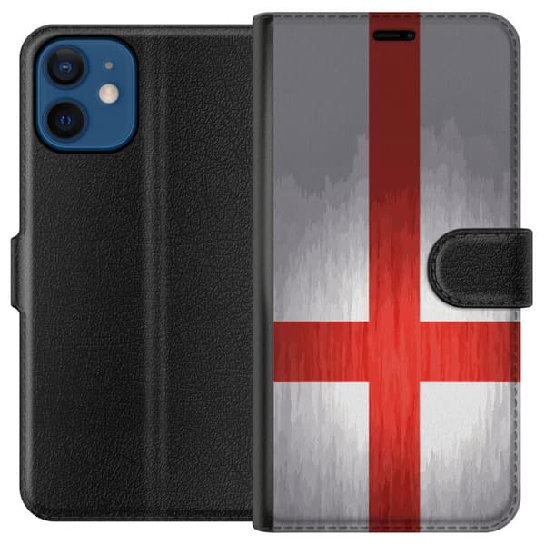 Kompatibelt Plånboksfodral till Apple iPhone 12 Englands flagga