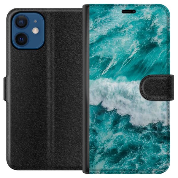 Kompatibel Tegnebogsetui til Apple iPhone 12 mini Hav