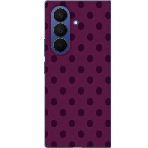 Kompatibelt Mobilskal till Samsung Galaxy Z Fold7 Plum Dots