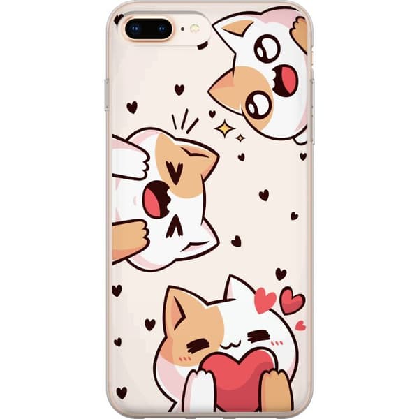 Kompatibelt Mobilskal till Apple iPhone 8 Plus Kawaii Katt