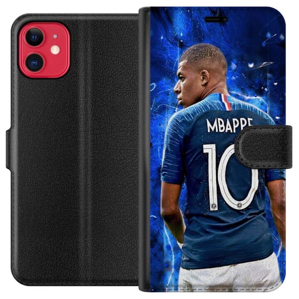 Kompatibel Tegnebogsetui til Apple iPhone 11 Kylian Mbappé
