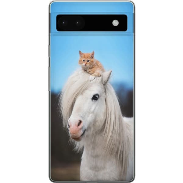 Kompatibel Mobilcover til Google Pixel 6a Hest & Kat
