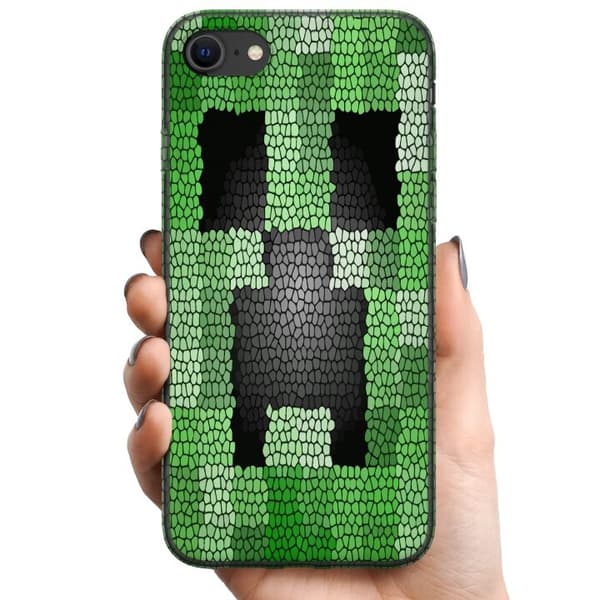 Kompatibelt Mobildeksel til Apple iPhone SE (2022) Creeper / Minecraft