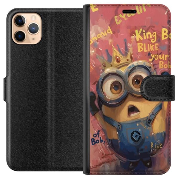 Kompatibel Tegnebogsetui til Apple iPhone 11 Pro Max Minion Med Krona