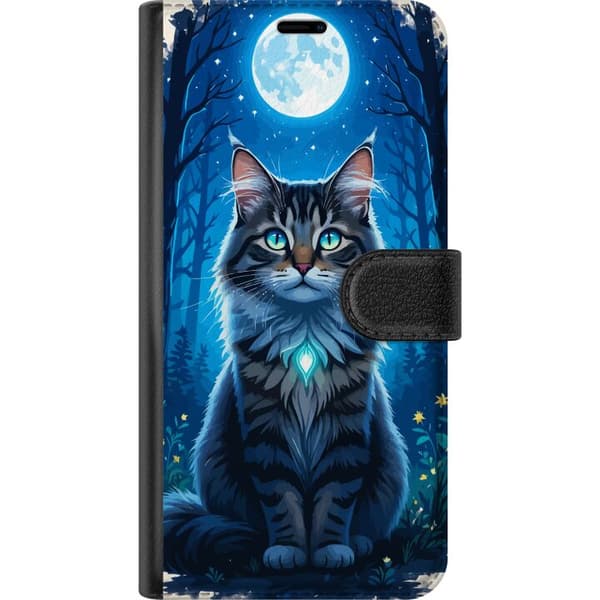 Kompatibel Tegnebogsetui til Xiaomi Redmi Note 15 Pro Katt månsken
