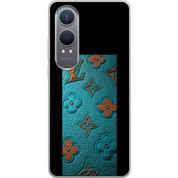 Kompatibelt Mobildeksel til OnePlus Nord CE4 Lite Elegant monogramdesign med preg av lærfølelse