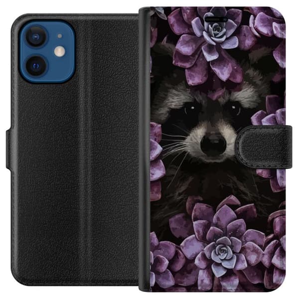 Kompatibel Tegnebogsetui til Apple iPhone 12 mini Vaskbjørn