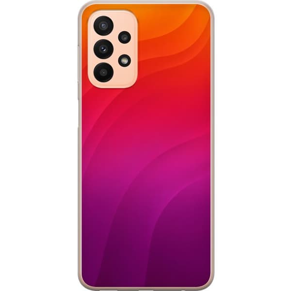 Kompatibelt Mobilskal till Samsung Galaxy A23 Sunset Waves