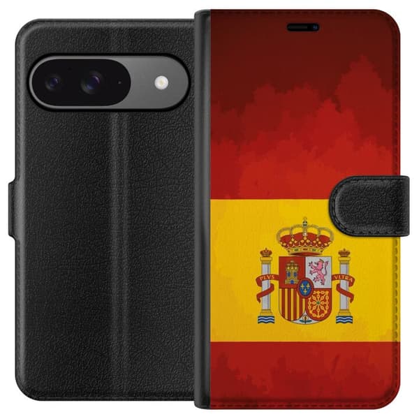 Kompatibelt Lommeboketui til Google Pixel 9 Flaggdesign med Spanias nasjonale symboler