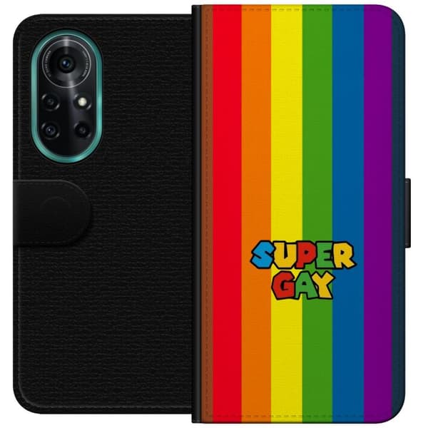 Kompatibel Tegnebogsetui til Huawei nova 8 Pro Super Gay regnbåge