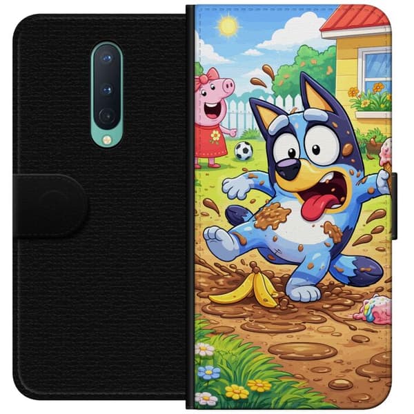 Kompatibelt Lommeboketui til OnePlus 8 Blåy