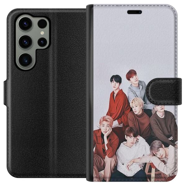 Kompatibel Tegnebogsetui til Samsung Galaxy S23 Ultra K-POP BTS