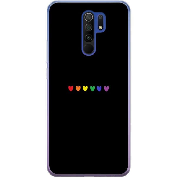 Kompatibelt Mobilskal till Xiaomi Redmi 9 Pride Hearts