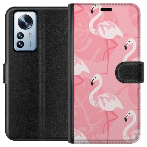 Kompatibel Tegnebogsetui til Xiaomi 12 Pro Flamingo