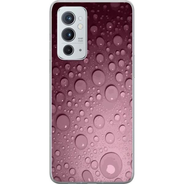 Kompatibelt Mobilskal till OnePlus 9RT 5G Rosa vattendroppar