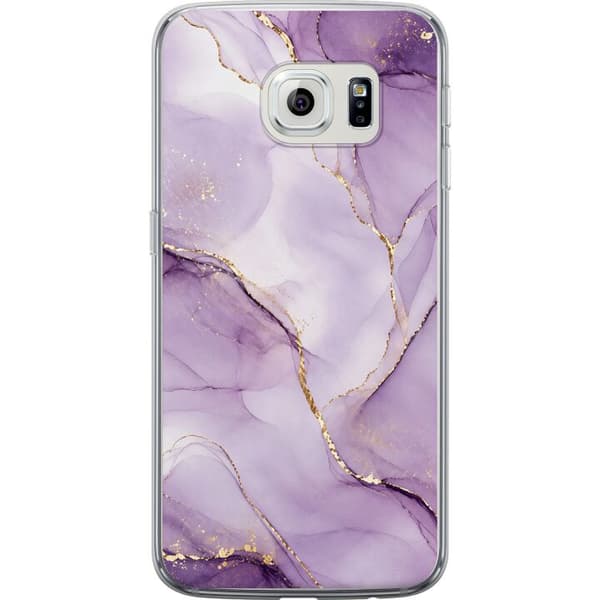Kompatibelt Mobildeksel til Samsung Galaxy S6 edge Lilla luksus