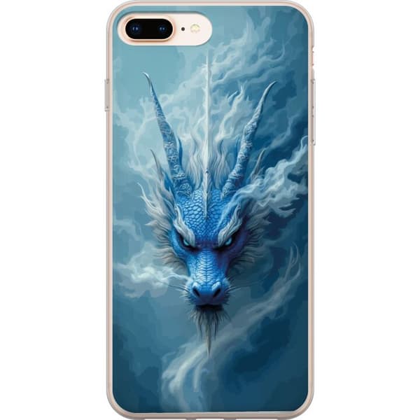 Kompatibelt Mobildeksel til Apple iPhone 8 Plus Episk fantasidesign med isdrake