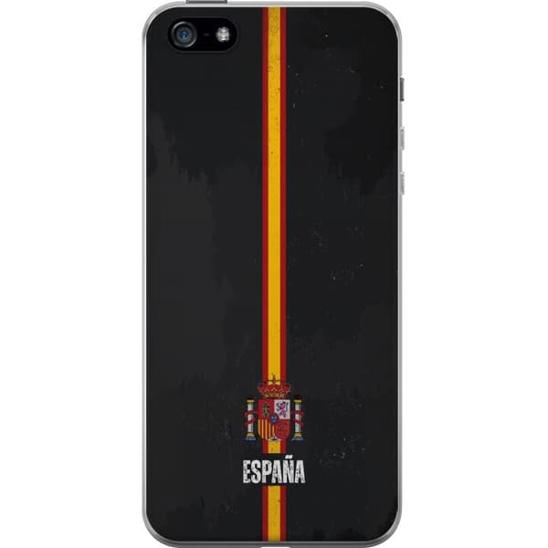 Kompatibelt Mobildeksel til Apple iPhone 5 Stilig design med Spanias flagg