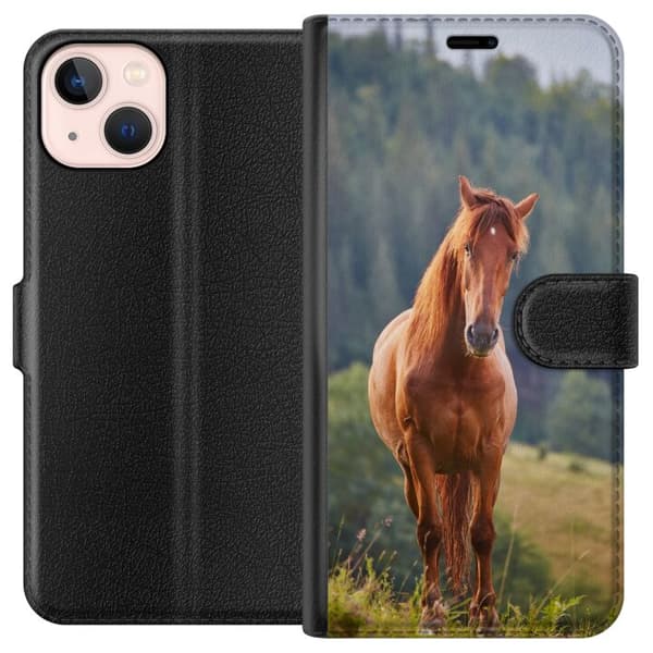 Kompatibelt Plånboksfodral till Apple iPhone 13 mini Hästar