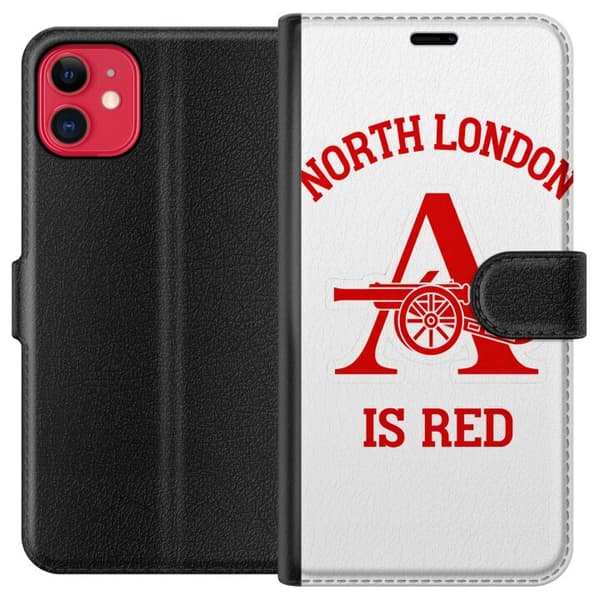 Kompatibel Tegnebogsetui til Apple iPhone 11 Arsenal er rødt