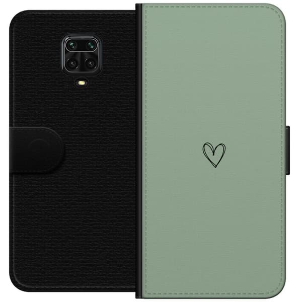 Kompatibelt Lommeboketui til Xiaomi Redmi Note 9 Pro Hjerte