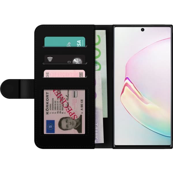 Kompatibelt Lommeboketui til Samsung Galaxy Note10+ Blå abstrakt graffiti