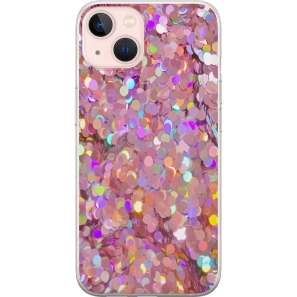 Kompatibelt Mobildeksel til Apple iPhone 13 Rosa Glitter
