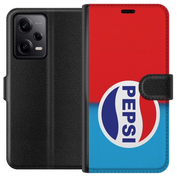 Kompatibel Tegnebogsetui til Xiaomi Redmi Note 12 Pro Ikonisk Pepsi-design