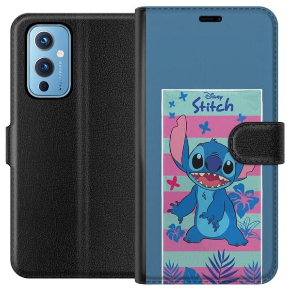 Kompatibel Tegnebogsetui til OnePlus 9 Disney Stitch